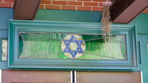 Jewish Star Stained Glass Window