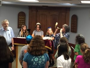 sounding the shofar