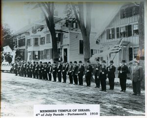 Members of Temple of Israel in the Portsmouth 4th of July Parade, 1910