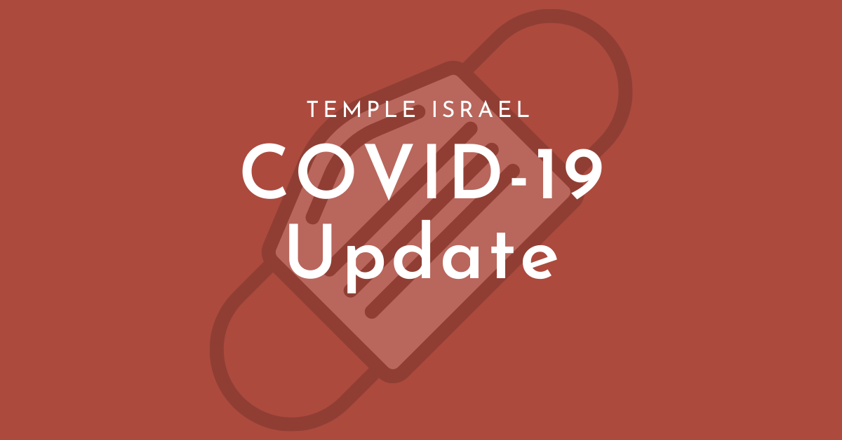 TIP Covid-19 Update graphic with mask