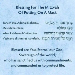 Blessing for the Mitzvah of Putting on a mask