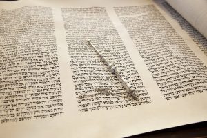 Torah with pointer