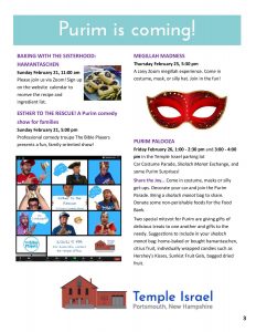 Purim 2021 Fridge Flyer