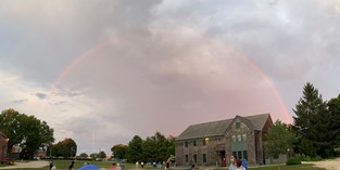 rainbow over strawbery banke